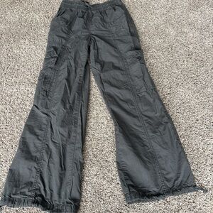 Aerie Black Wide-Leg Pants